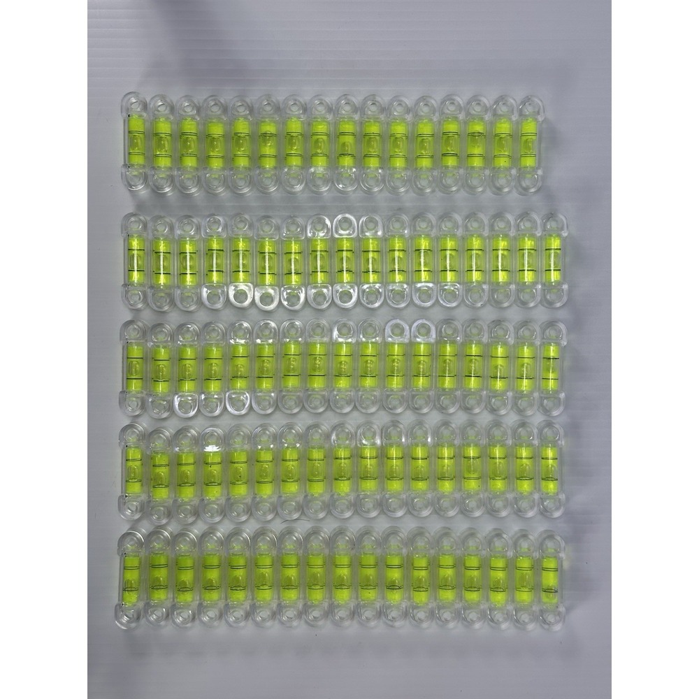 LOT OF 84 SCREW DOWN BUBBLE SPIRIT LEVEL VIAL 2" in LONG PRECISION LEVEL